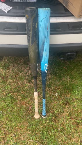 2023 Rawlings Icon Composite and Rawlings Clout AI BBCOR Certified Bat (-3) 30 oz 33" (Used)