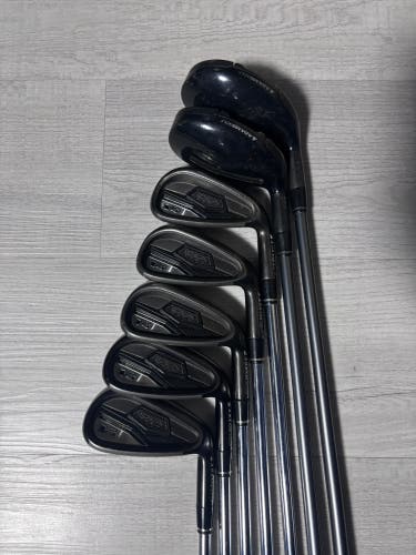 Men's 2012 Adams Idea Tech V4 Right Handed Iron Set Stiff Flex Graphite/Steel Shaft (Used)