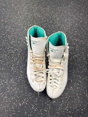 Used Riedell OPAL WomensFigure Skate White Senior 8 11849-S000036914