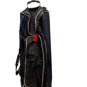 Used Rawlings WORKHORSE DELUXE BB/SB Player Wheeled Bag Navy Blue 11443-S000202946