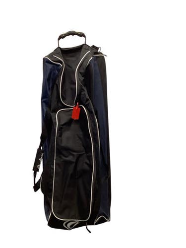 Used Rawlings WORKHORSE DELUXE BB/SB Player Wheeled Bag Navy Blue 11443-S000202946