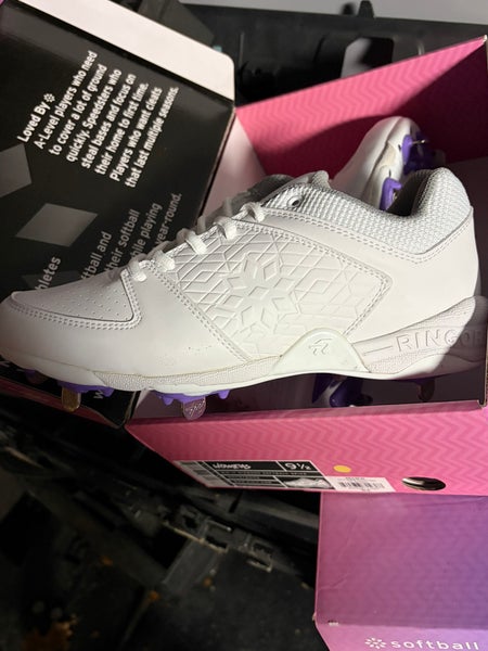 White Women's Size M 8.5 (W 9.5) Ringor Low Top Metal (New)