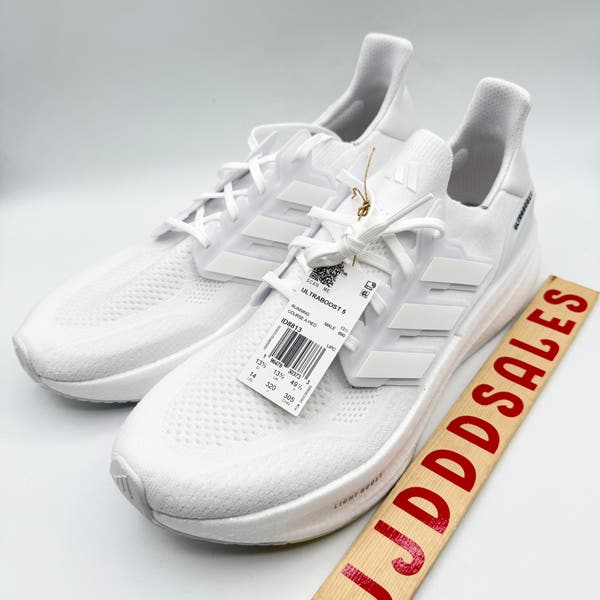 Adidas UltraBoost 5.0 Triple White Shoes Running ID8813 Mens 