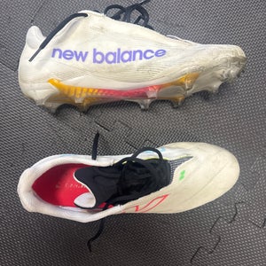 White Men's Size M 12.5 (W 13.5) Adult New Balance Burn X4 Low Top (Used)