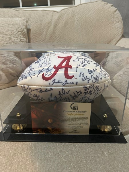 2009 team signed National Championship Alabama football