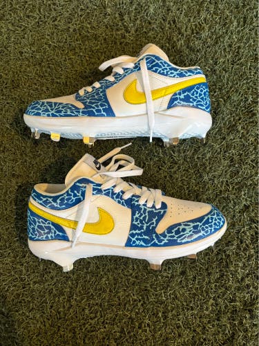 Blue Men's Size M 9.0 (W 10.0) Adult Air Jordan Low Top Metal (New)