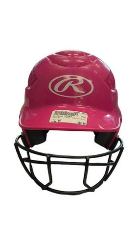 Used Rawlings RAWLINGS HELMET Batting Helmet w/Mask Pink SM 11859-S000028710