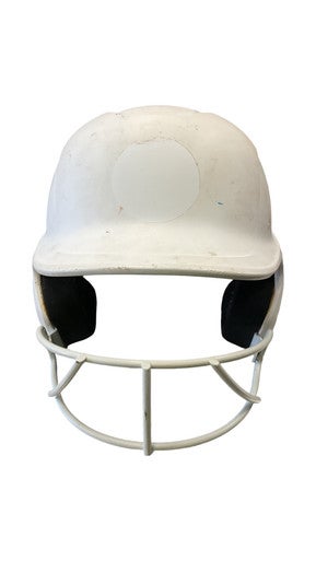 Used Easton BATTING HELMET Batting Helmet w/Mask White MD 11859-S000028688