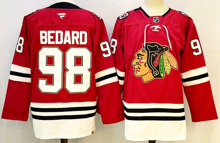 Connor Bedard Chicago Blackhawks Home Red Jersey Size 46