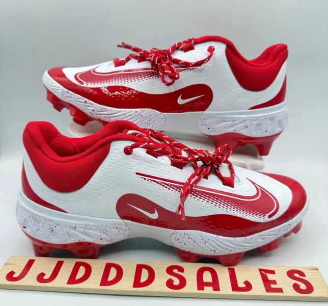 Nike Alpha Huarache Elite 4 Low MCS Baseball White Red FD6255-105 Men’s Sz 10
New With Box