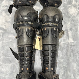 Black Intermediate Rawlings Catcher's Leg Guard (Used)