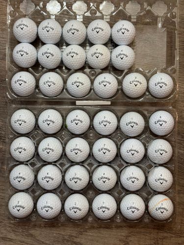 40 Callaway Warbird Golf Balls - 5A MINT CONDITION ONLY