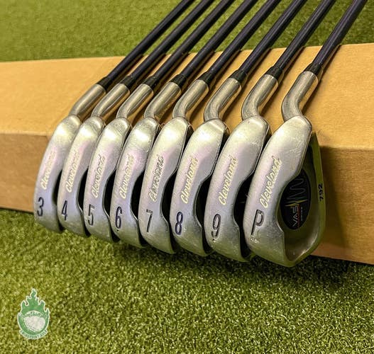 Used RH Cleveland VAS 792 Irons 3-PW Regular Flex Graphite Golf Club Set