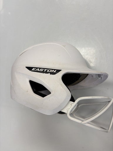 Used Easton GHOST 6 1/4 -6 7/8 Batting Helmet w/Mask White SM 11860-S000304941