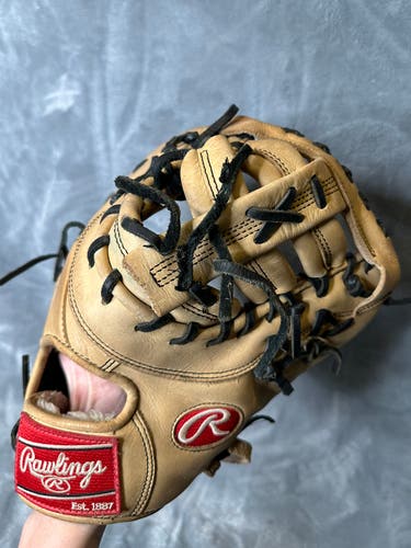 Brown Rawlings Gold Glove Elite RH First Base Baseball Glove 13" (Used)