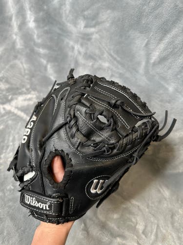 Black Wilson A360 RH Catcher's Baseball Glove 31.5" (Used)