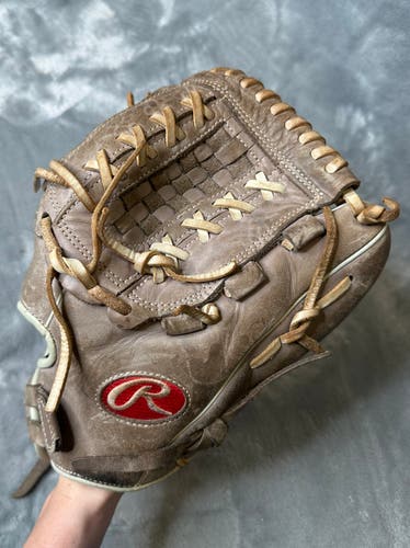 Brown Rawlings R9 RH Pitcher's Baseball Glove 12" (Used)
