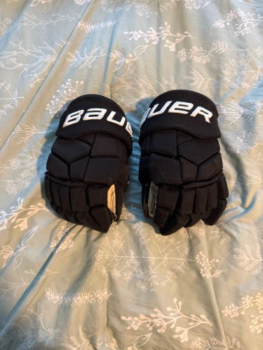Boston bruins Bauer Supreme Mach Gloves 14" Pro Stock (Used)