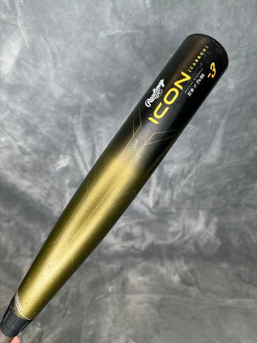 2023 Rawlings Icon Composite Bat BBCOR Certified (-3) Composite 29 oz 32" (Used)