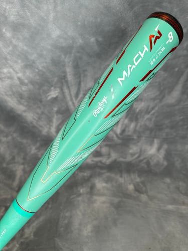 2024 Rawlings Mach AI Alloy Bat USSSA Certified (-8) Alloy 22 oz 30" (Used)