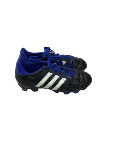 Used Adidas Soccer Cleats Black And Navy Blue Youth 13.5 11347-S000264525