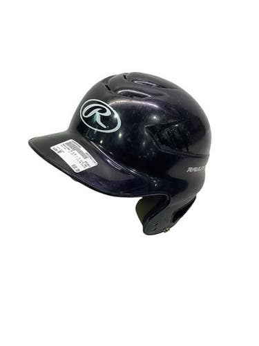 Used Rawlings 6 1/2 - 7 1/2 BB HELMET Batting Helmet No Mask Black MD 11347-S000264592