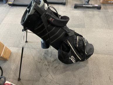 Used Titleist 6 WAY Mens Stand Bag Black 11614-S000231549