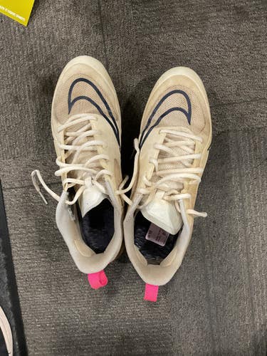 Used Nike LAX Cleats Mens White Senior 11.5 11614-S000231538