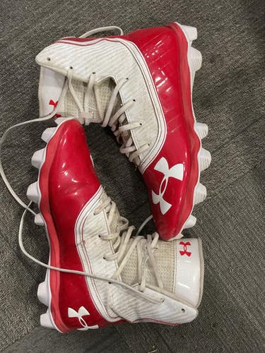 Used Under Armour Adult FB Cleats Red Senior 8.5 11614-S000231537