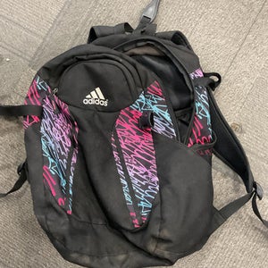 Used Adidas SOFTBALL BAG BB/SB Player Backpack Black 11614-S000231613