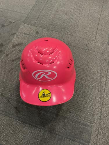 Used Rawlings SOFTBALL HELMET Batting Helmet No Mask Pink Fits all 11614-S000231609