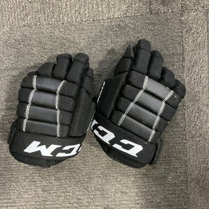 Used CCM EDGE Junior Gloves Black 9" 11614-S000231580