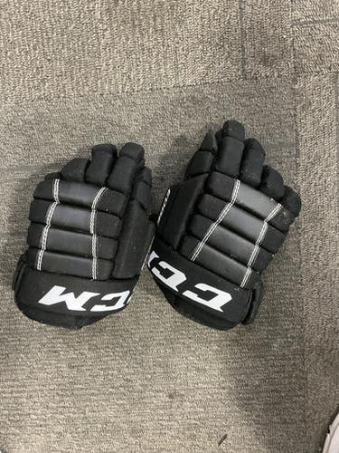 Used CCM EDGE Junior Gloves Black 9" 11614-S000231580