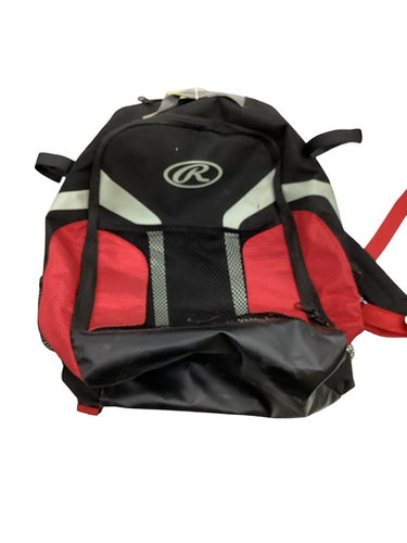 Used Rawlings BACK PACK BB/SB Player Carry Bag Red 11613-S000177600