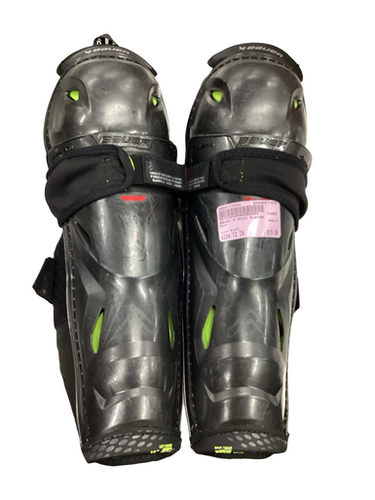 Used Bauer X Junior Shin Guards Black 12" 11613-S000177504