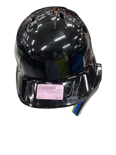 Used Rawlings MACH-90-REV A Batting Helmet No Mask Black LG 11613-S000177491