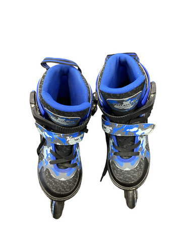 Used KUXUAN SPORTS Junior Rec Fitness Skates Royal Blue Adjustable 11613-S000177442