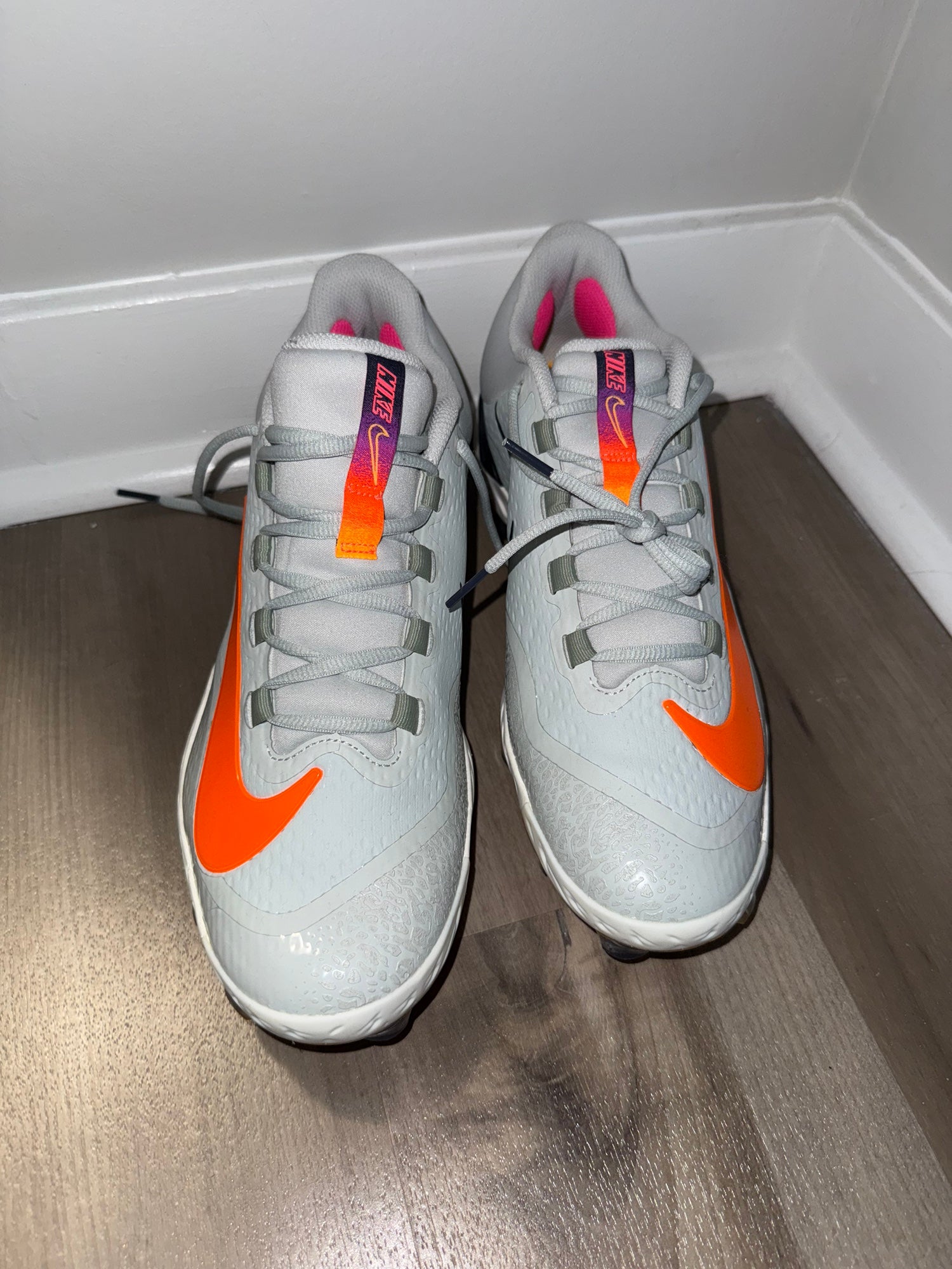 NIKE Huarache Elite Mサイズ グレー オレンジ バッテ Nike Alpha 
