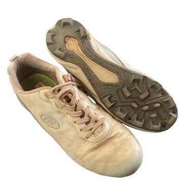 Used Rawlings TUFF TEK BB/SB Cleats White Youth 06.5 11760-S000088477