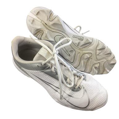 Used Nike VAPOR BASEBALL CLEATS BB/SB Cleats White Junior 04 11760-S000088467