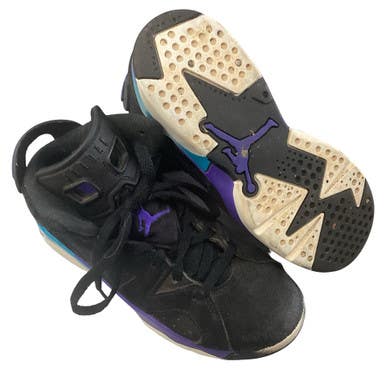 Used Jordan Basketball Shoes Y Black And Purple Youth 12.0 11760-S000088458