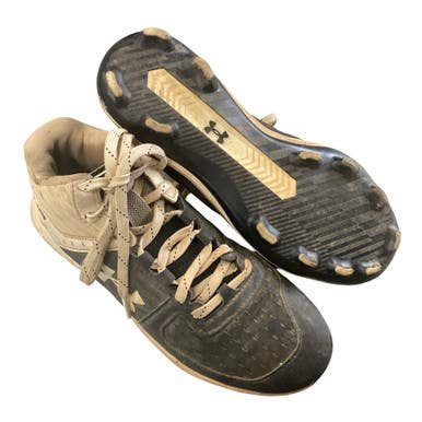 Used Under Armour BB CLEATS BB/SB Cleats Black And White Junior 04 11760-S000088454