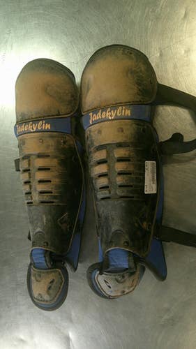 Used SHIN GUARD Catchers Leg Guards Royal Blue Junior 11868-S000067798