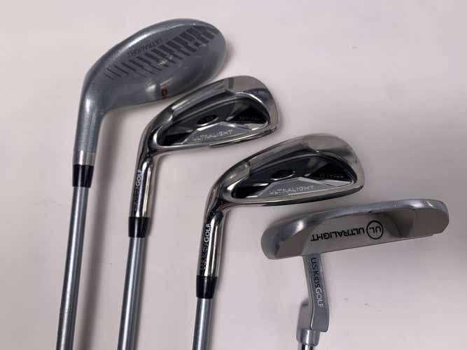 US Kids Ultralight WT-10s 60" Club Set 5H 7 Iron PW Putter Youth Junior LH