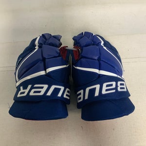 Used Bauer VAPOR 3X Junior Gloves Royal Blue 12" 11823-S000037376