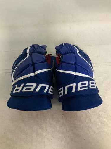 Used Bauer VAPOR 3X Junior Gloves Royal Blue 12" 11823-S000037376