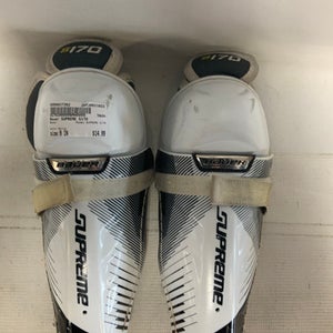 Used Bauer SUPREME S170 Youth Shin Guards White 9" 11823-S000037362