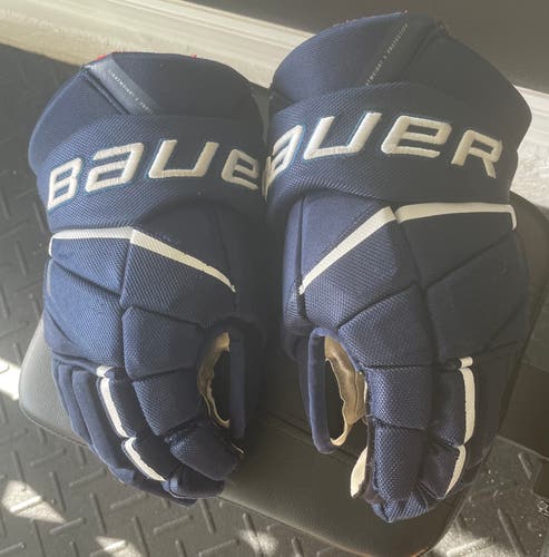 Senior Navy Bauer Vapor 3X Pro Gloves 14" 14in