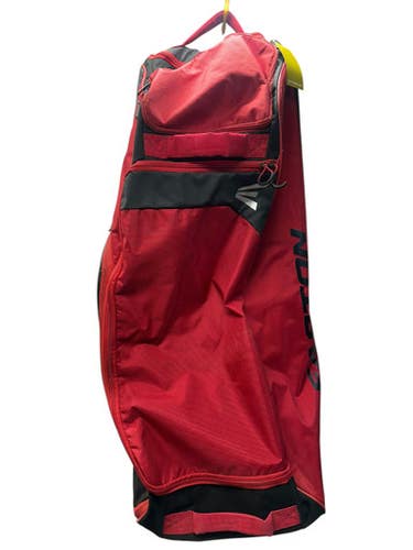 Used Easton DUGOUT WHEEL BAG BB/SB Player Wheeled Bag Red And Black 11835-S000203386