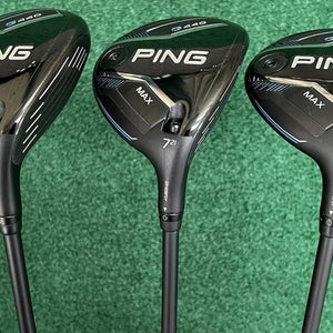 PING G440 MAX Fairway Wood Set 5-7-9 MRH Senior Flex Graphite Shafts w/HC MINT!